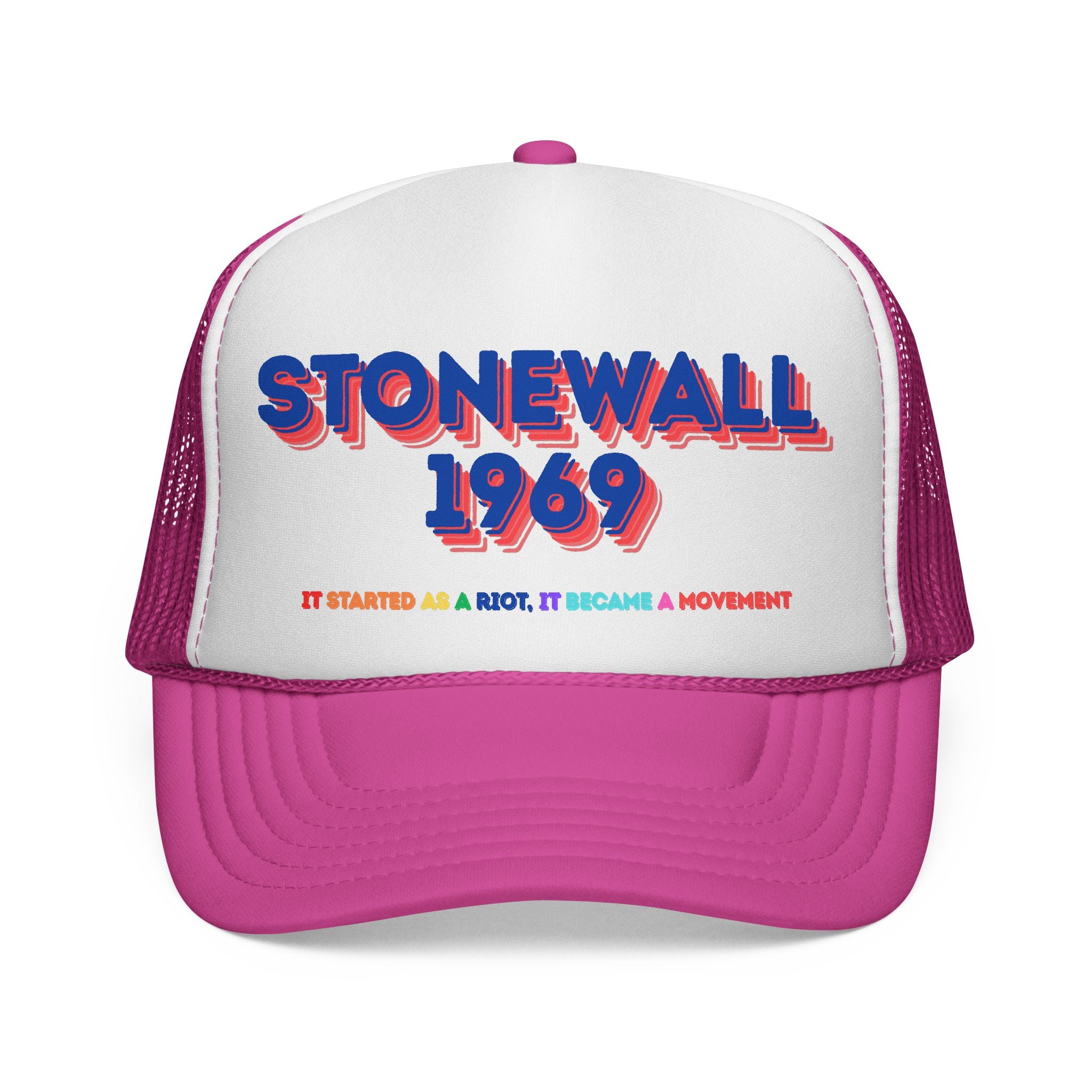 Stonewall 1969 Trucker Cap | Pride Movement Retro Text