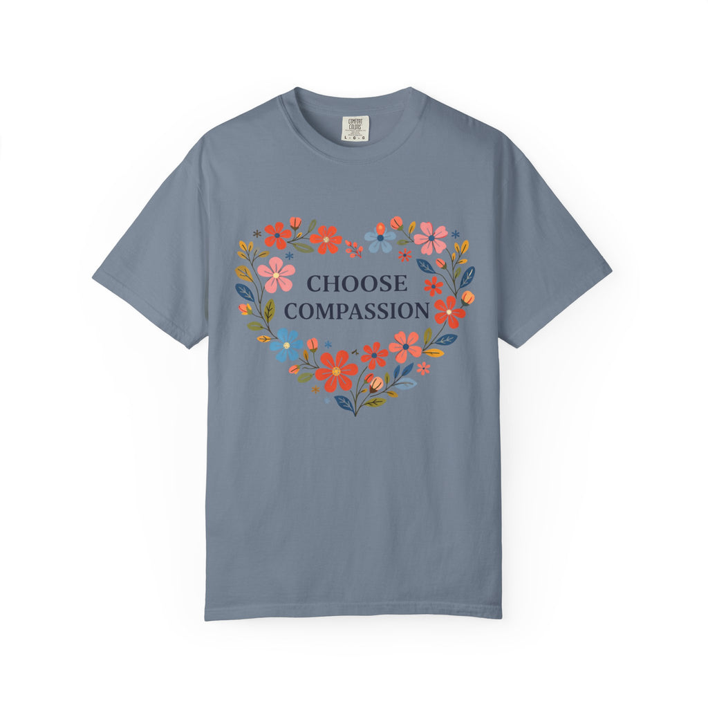 Compassion Floral Heart T-Shirt
