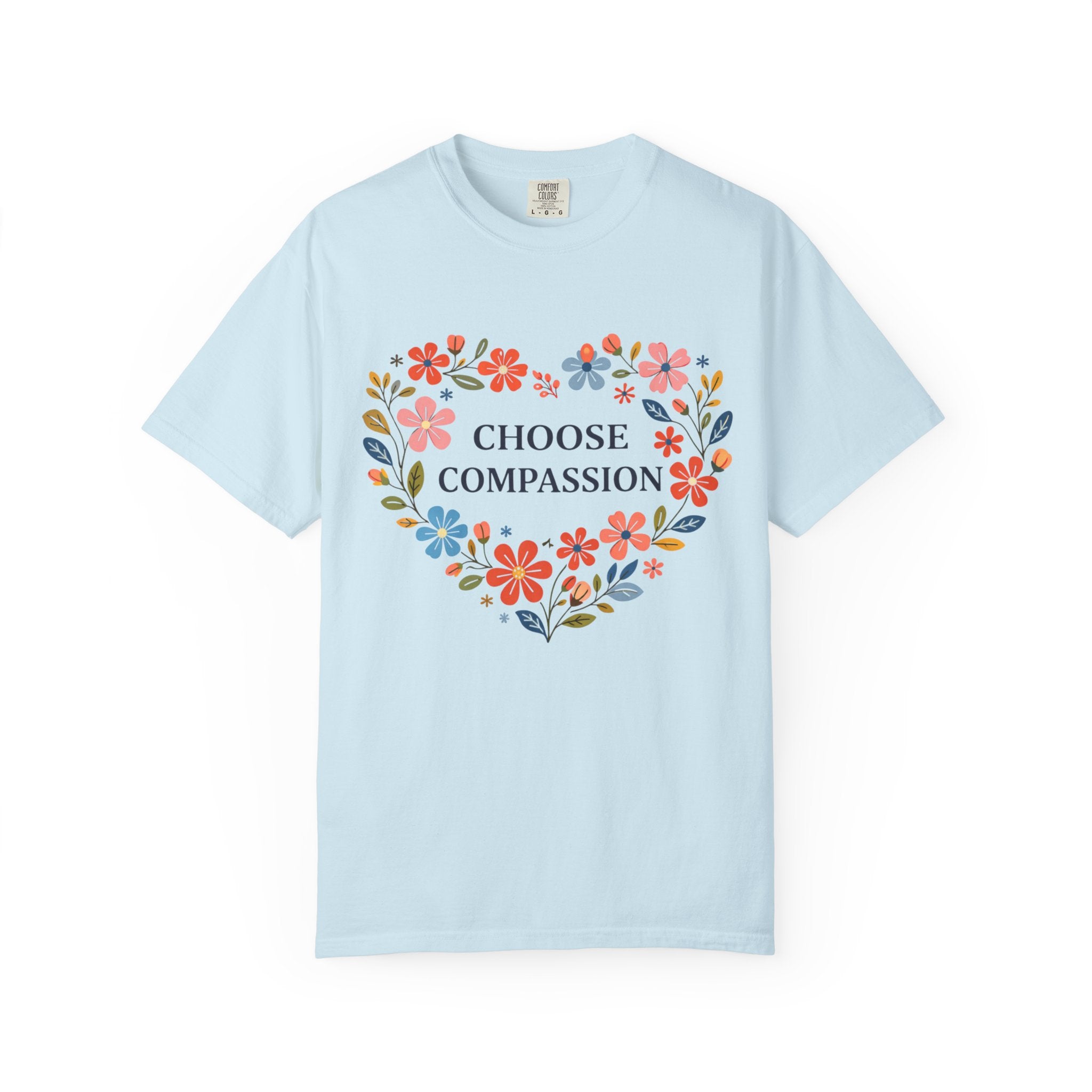 Compassion Floral Heart T-Shirt