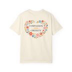 Compassion Over Cruelty Floral Heart T-Shirt