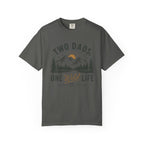 Two Dads One Wild Life T-shirt | Mountain Camping Illustration