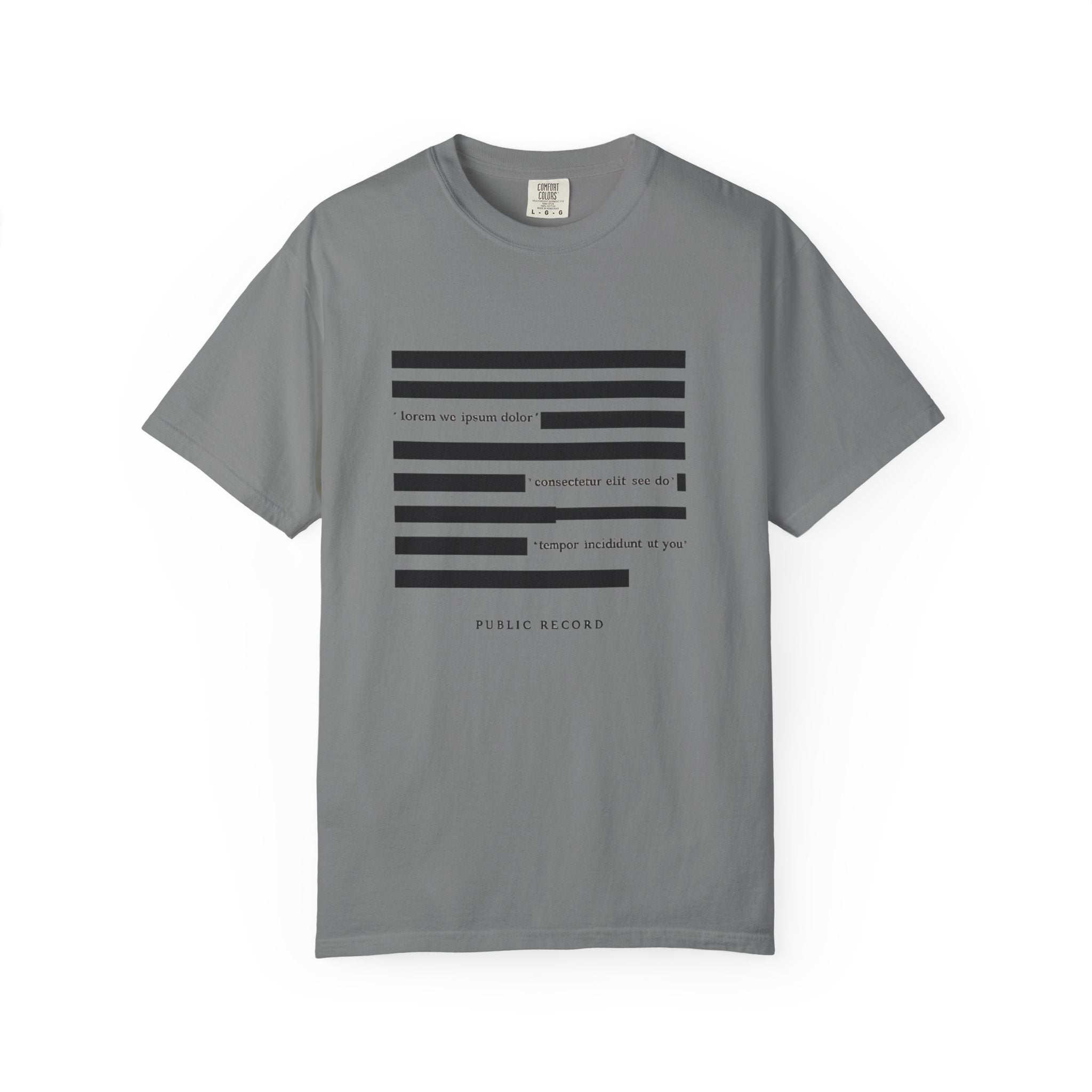 Redacted Public Record T‑Shirt