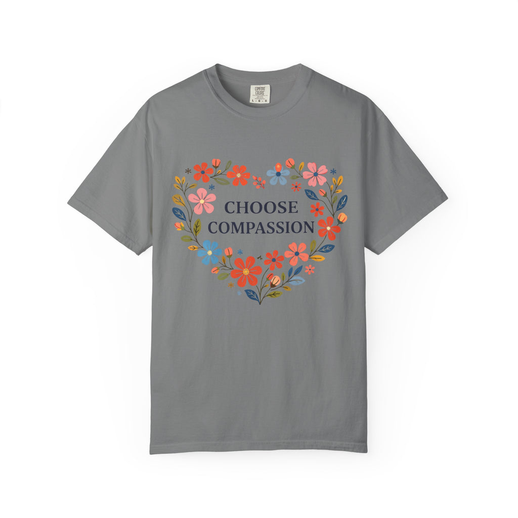 Compassion Floral Heart T-Shirt