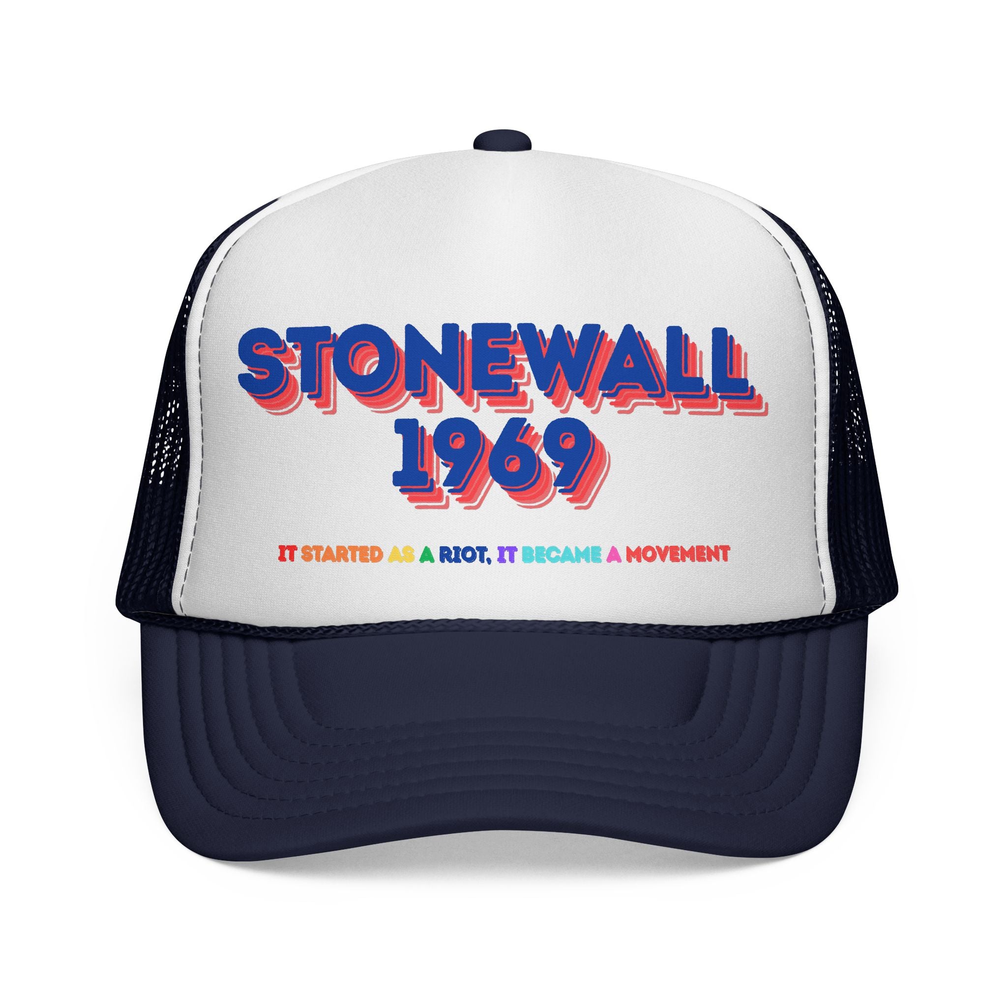 Stonewall 1969 Trucker Cap | Pride Movement Retro Text