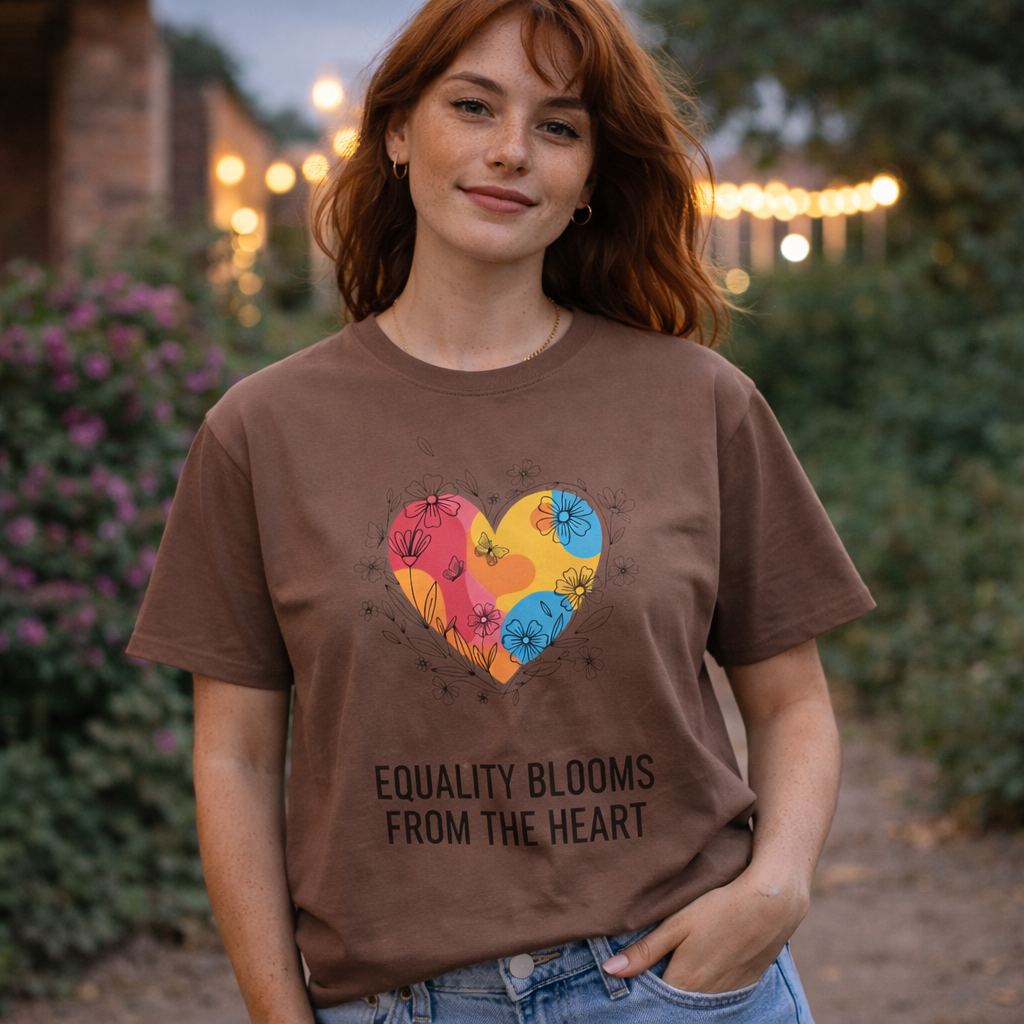 Equality Blooms Heart T-Shirt