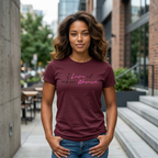 I Love It When Women T-Shirt — Feminine Script Tee for Empowerment & Pride