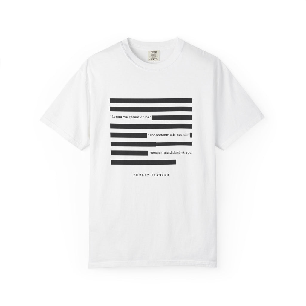 Redacted Public Record T‑Shirt