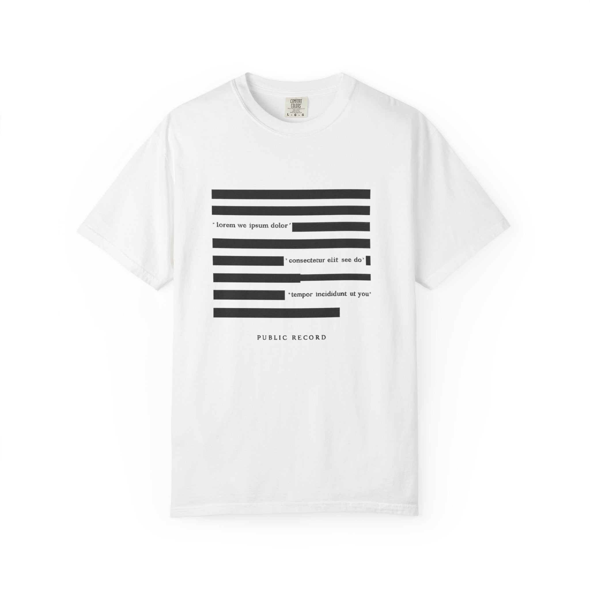 Redacted Public Record T‑Shirt