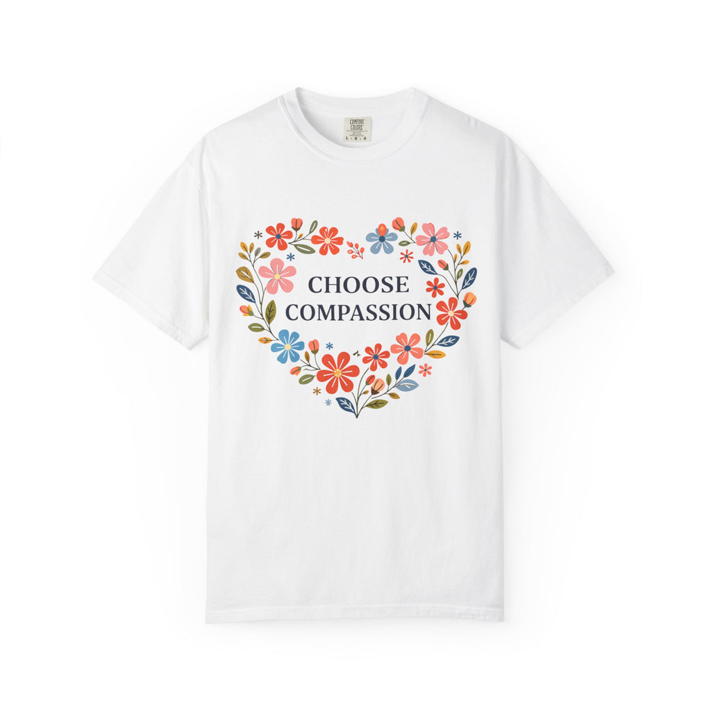 Compassion Floral Heart T-Shirt