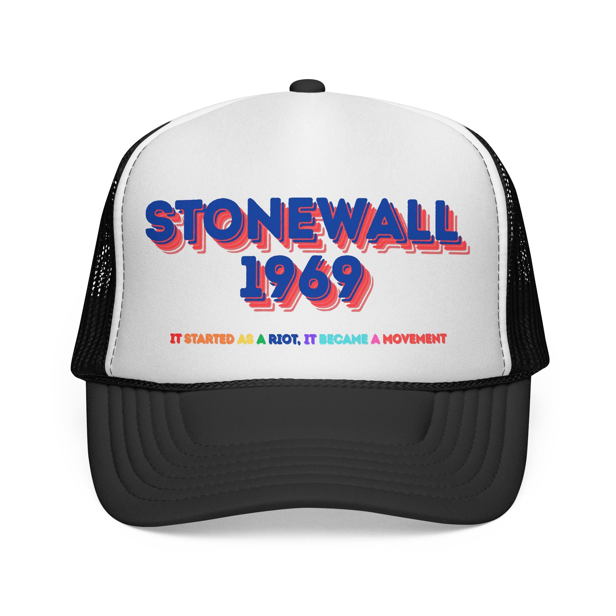 Stonewall 1969 Trucker Cap | Pride Movement Retro Text