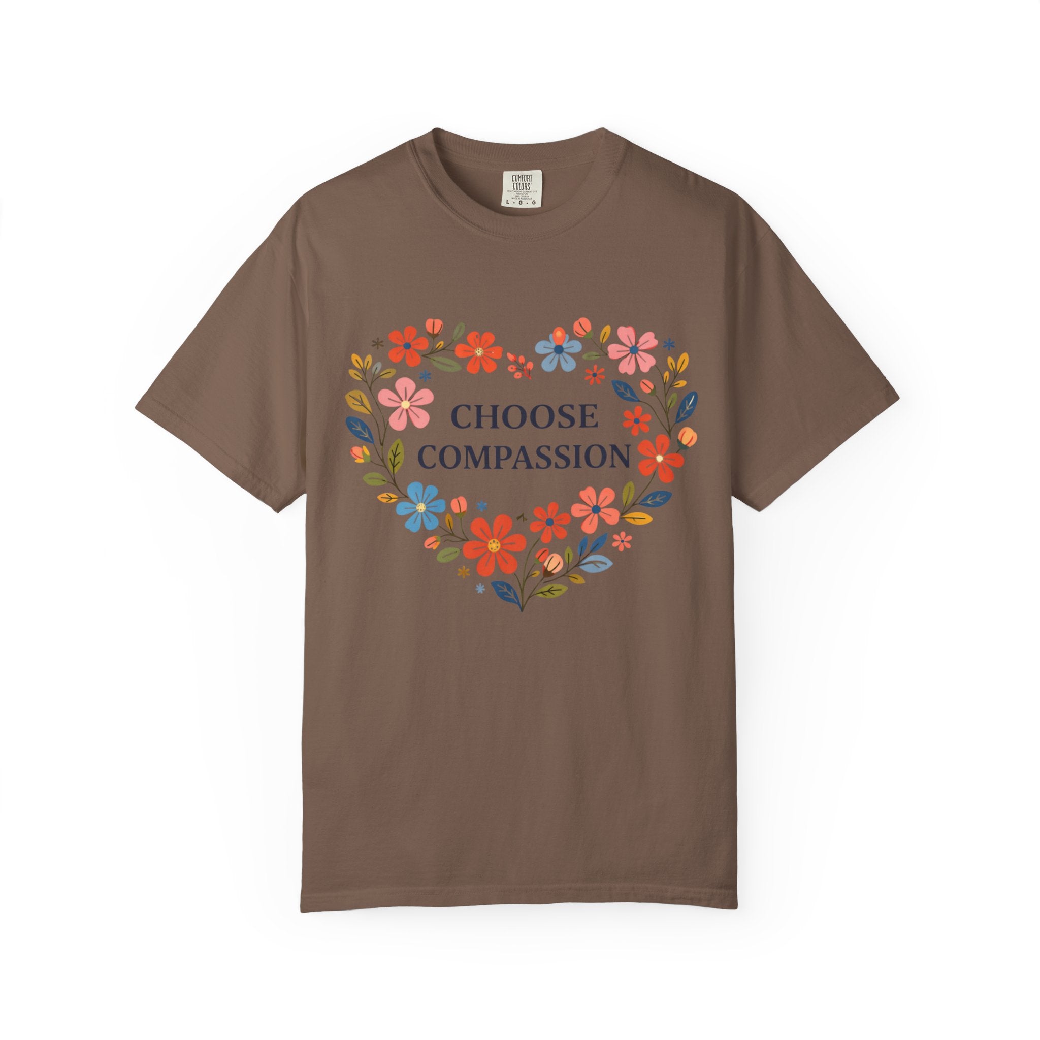 Compassion Floral Heart T-Shirt