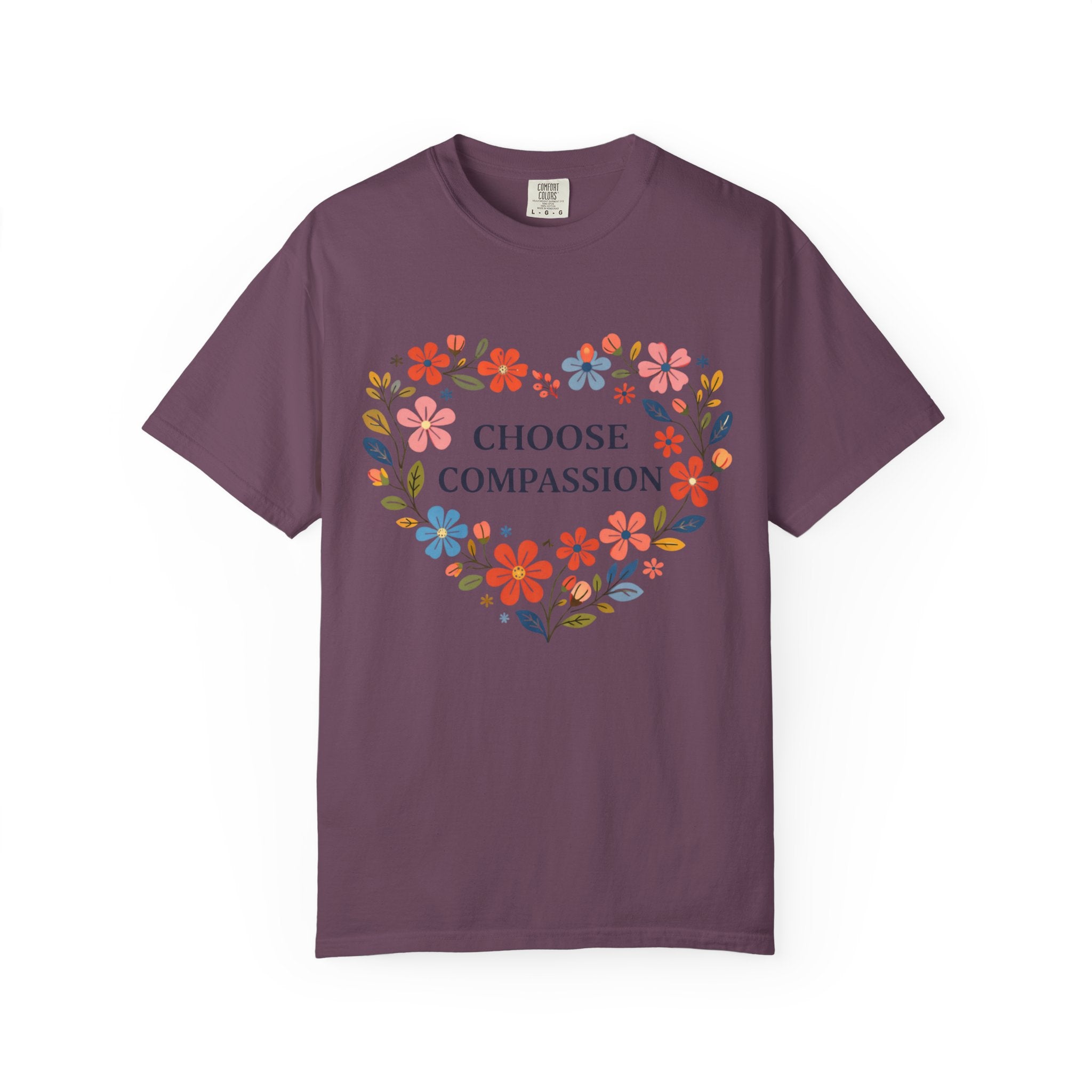Compassion Floral Heart T-Shirt