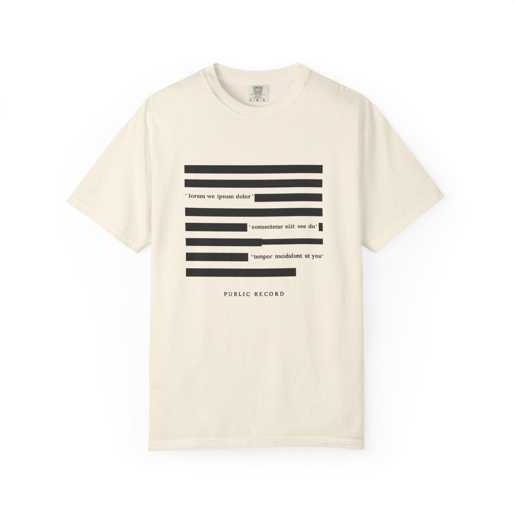 Redacted Public Record T‑Shirt