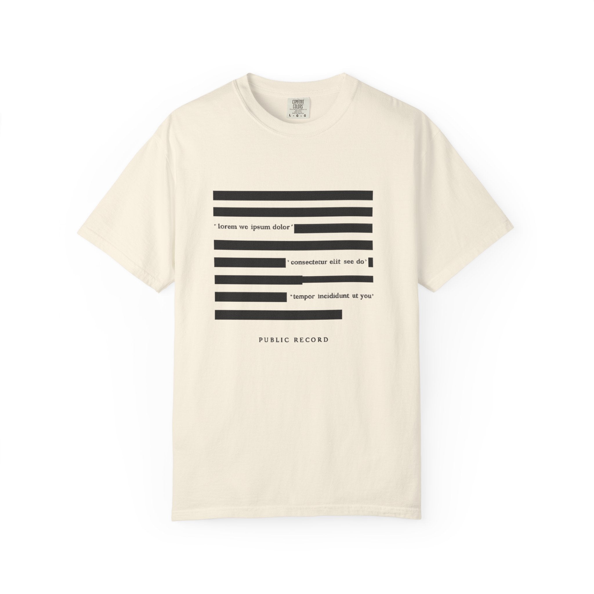 Redacted Public Record T‑Shirt