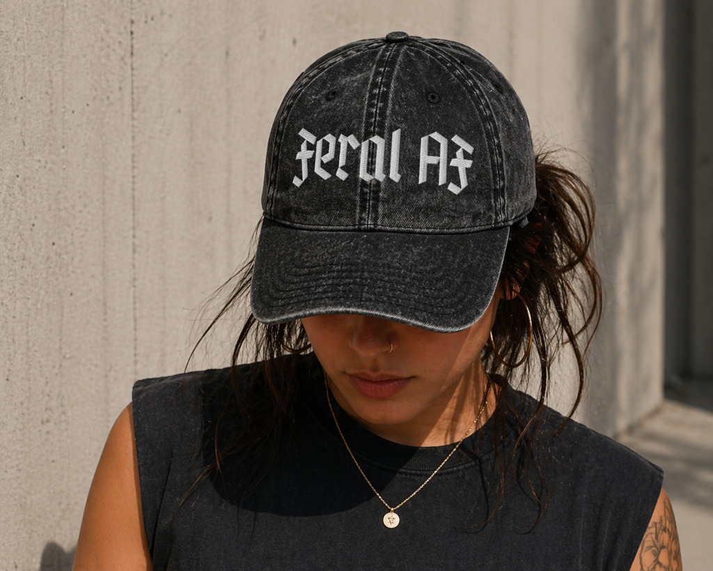 Feral AF Vintage Cotton Twill Hat